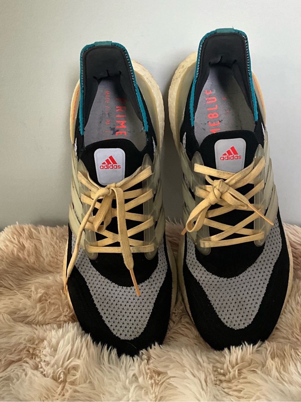 Adidas Women’s Black, Cream & Teal Mesh Sneakers